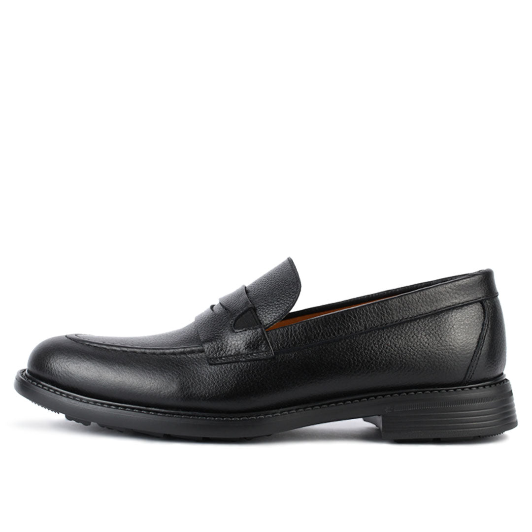 T05 MOCASSIN EN CUIR NOIR